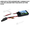Gens Ace 1100mAh 2S 35C 7.4V G-Tech Adventure Lipo Battery Pack With JST-PHR Plug