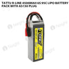 Tattu R-Line 4500mAh 6S 95C Lipo Battery Pack With AS150 Plug