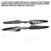 17.5x6.5 Inch FLUXER Pro Glossy Large lattice Carbon fiber folding propeller for the professional drone and multirotor 1pair(CW+CCW)-6429