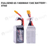 Fullsend 6S 1400mAh 150C Battery - XT60