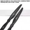 FLUXER 24.1x9.6 Inch VTOL Carbon Fiber Propeller (CW+CCW) 1/Pair