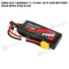 Gens Ace 1400mAh 11.1V 60C 3S1P Lipo Battery Pack With XT60 Plug