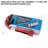 Gens Ace G-Tech 3S1P 45C 1300mAh 11.1V 45C Lipo Battery Pack With Deans Plug