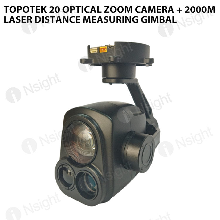 Topotek 20 Optical Zoom Camera + 2000m Laser Distance Measuring Gimbal