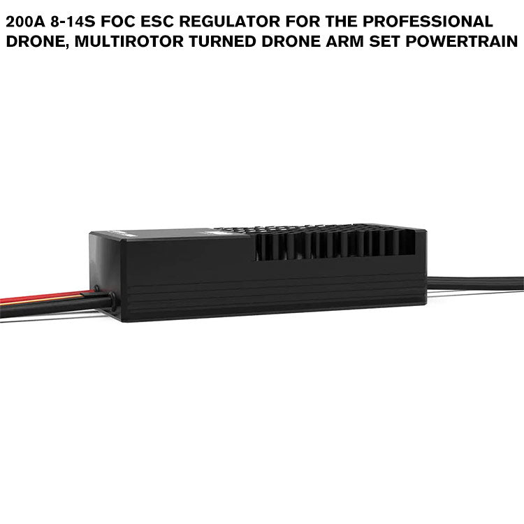 200A 8-14S FOC ESC Regulator For The Professional Drone, Multirotor Turned Drone Arm Set Powertrain