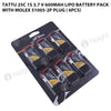 Tattu 25C 1S 3.7 V 600mah Lipo Battery Pack With Molex 51005-2P Plug ( 6pcs)