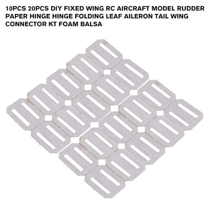 10pcs 20pcs DIy Fixed wing RC aircraft model Rudder Paper hinge Hinge Folding leaf aileron tail wing connector KT foam balsa