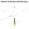 iPex/UFL to RP-SMA F Adapter Cable