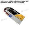 Tattu 22.2V 30C 6S 12000mAh Lipo Battery Pack With EC5 Plug For UAV Drone