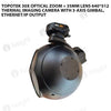 Topotek 30x optical zoom + 35mm lens 640*512 thermal imaging camera with 3-axis gimbal, Ethernet/IP output