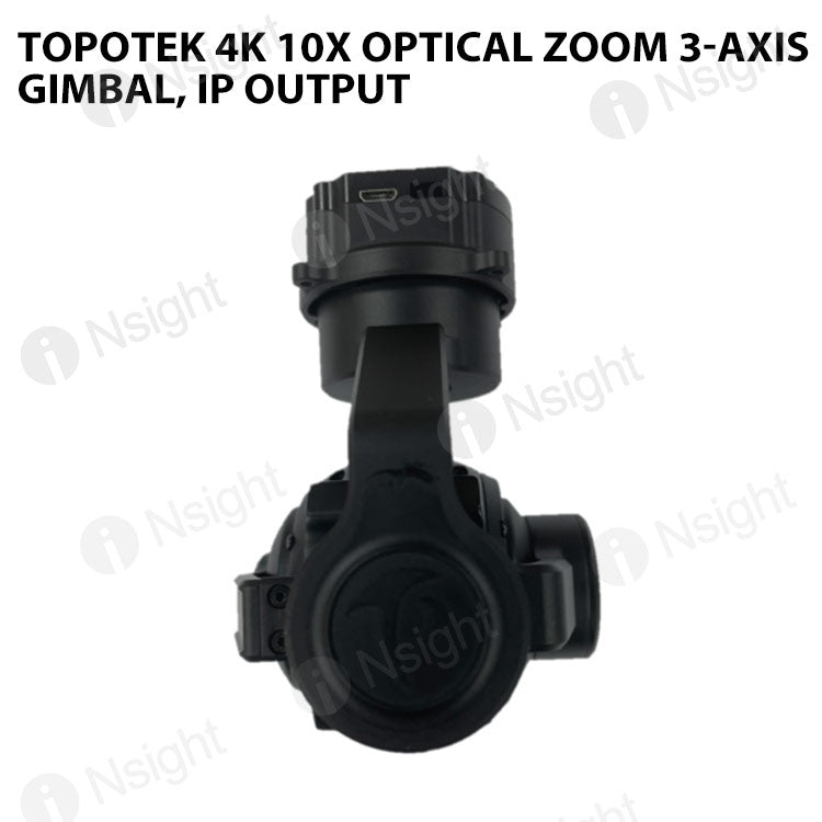 Topotek KIP10S4K 4K 10X Optical zoom 3-Axis Gimbal, IP output