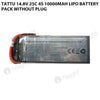 Tattu 14.8V 25C 4S 10000mAh Lipo Battery Pack Without Plug