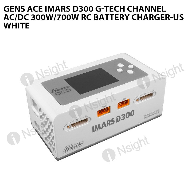 Gens Ace IMARS D300 G-Tech Channel AC/DC 300W/700W RC Battery Charger ...