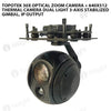Topotek 30x Optical zoom camera + 640x512 thermal camera Dual light 3-Axis Stabilized Gimbal, IP output
