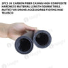 2pcs 3K Carbon Fiber Casing High Composite Hardness Material Length 500mm Twill Matte For Drone Accessories Fishing Rod Telesco