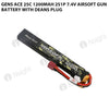 Gens Ace 25C 1200mAh 2S1P 7.4V Airsoft Gun Battery With Deans Plug