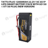 Tattu Plus 12000mAh 6s 22.2V 15C Lipo Smart Battery Pack With AS150 + XT150 Plug (New Version)