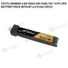 Tattu 1S 300mAh 75C 3.8V High Voltage Lipo Battery Pack With BT 2.0 Plug (5pcs)