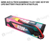 Gens Ace G-Tech 6200mAh 15.2V 100C 4S1P HV Lipo Battery Pack With XT60 Plug