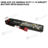 Gens Ace 900mAh 3S 25C 11.1V Airsoft Battery With Dean Plug