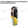 Tattu 3700mAh 4s 45C Lipo Battery Pack With XT60 Plug