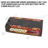 Gens Ace Redline Series 8000mAh 3.8V 130C 1S2P HardCase 65# HV Lipo Battery With 5.0mm Bullet LCG