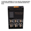 1S LIHV 6in1 Charger 3.7V 3.8V 1S06 RC lithium Battery 6-way w Digital Display 4.35v Charging Board PH2.0 Plug