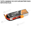 Tattu 1800mAh 3S 75C Lipo Battery Pack With XT60 Plug