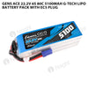 Gens Ace 5100mah 6S 80C 22.2V G-Tech Lipo Battery Pack With EC5 Plug