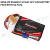 Gens Ace 850mAh 2S 7.4V 60C Lipo Battery Pack With EC2 Plug