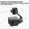 Apollo-S 30X Zoom 640*480 Thermal Sensor1080P Tracking Laser Rangefinder 3-Axis Gimbal Camera