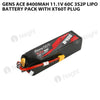 Gens Ace 8400mAh 3S2P 60C 11.1V Lipo Battery Pack With XT60T Plug