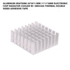 Aluminum Heatsink 28*28*11mm 11*11*5mm Electronic Chip Radiator Cooler w/ 3M9448A Thermal Double Sided Adhesive Tape