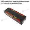 Gens Ace 8200mAh 2S 7.6V 130C HardCase HV Redline Series Lipo Battery