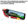 Gens Ace 2200mAh 3S 60C 11.1V G-Tech Adventure Lipo Battery Pack With XT60 Plug For RC Crawler