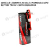 Gens Ace 5300mAh 7.4V 60C 2S1P HardCase Lipo Battery Pack 21# With Deans Plug