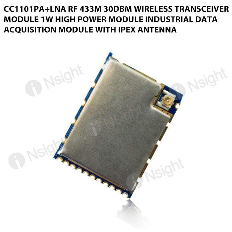 CC1101PA+LNA RF 433M 30dBm Wireless Transceiver Module 1W High Power Module Industrial Data Acquisition Module with IPEX Antenna