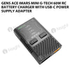 Gens Ace IMARS Mini G-Tech 60W RC Battery Charger With USB-C Power Supply Adapter