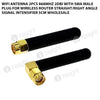 Wifi Antenna 2pcs 868MHz 2dBi with SMA Male Plug for Wireless Router Straight/Right Angle Signal Intensifier 5cm Wholesale