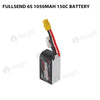 Fullsend 6S 1050mAh 150C Battery