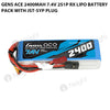 Gens Ace 2400mAh 7.4V 2S1P RX Lipo Battery Pack With JST-SYP Plug