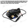 8L Big Flow Brushless Water Pump Built-In ESC 12S-14S Sprayer Diaphragm Pump For Agriculture Spraying Drone