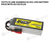 Tattu R-Line 4500mAh 6S 95C Lipo Battery Pack With AS150 Plug