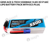 Gens Ace G-Tech 5500mAh 14.8V 4S1P 60C Lipo Battery Pack With EC5 Plug