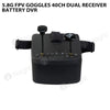 5.8G FPV Goggles 40CH Dual Receiver Battery DVR