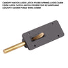 Canopy Hatch Lock Latch Fixed Spring Lock Cabin Foor Lock Catch Hatch Cover For RC Airplane Cockpit Cover Fixed Wing D3mm