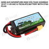 Gens Ace 4300mAh 3S 60C 11.4V Adventure High Voltage G-Tech Lipo Battery With XT60 Plug