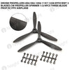 Drone Propellers 8x6 9x6 10x6 11x7 13x8 Efficient 3 Blades CW Propeller Spinner 1/2/4PCS Three Blade Prop RC FPV Airplane