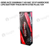 Gens Ace 5300mAh 2S 7.4V 60C HardCase Lipo Battery Pack With XT60 Plug 10#