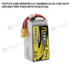 Tattu 1400mAh 6S 120C 22.2V R-Line Version 3.0 Lipo Battery Pack With XT60 Plug